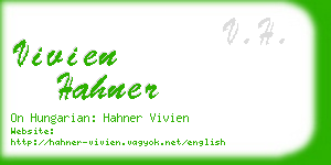 vivien hahner business card